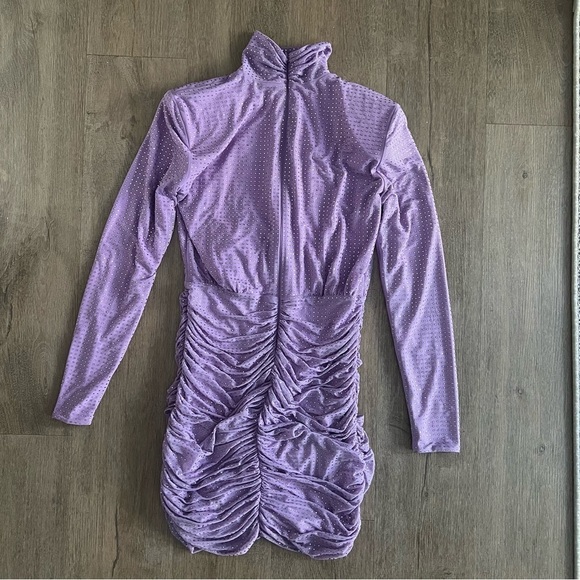 Jonathan Simkhai Abrah Embellished Party Cocktail Dress - Purple - Size XS - Picture 6 of 15